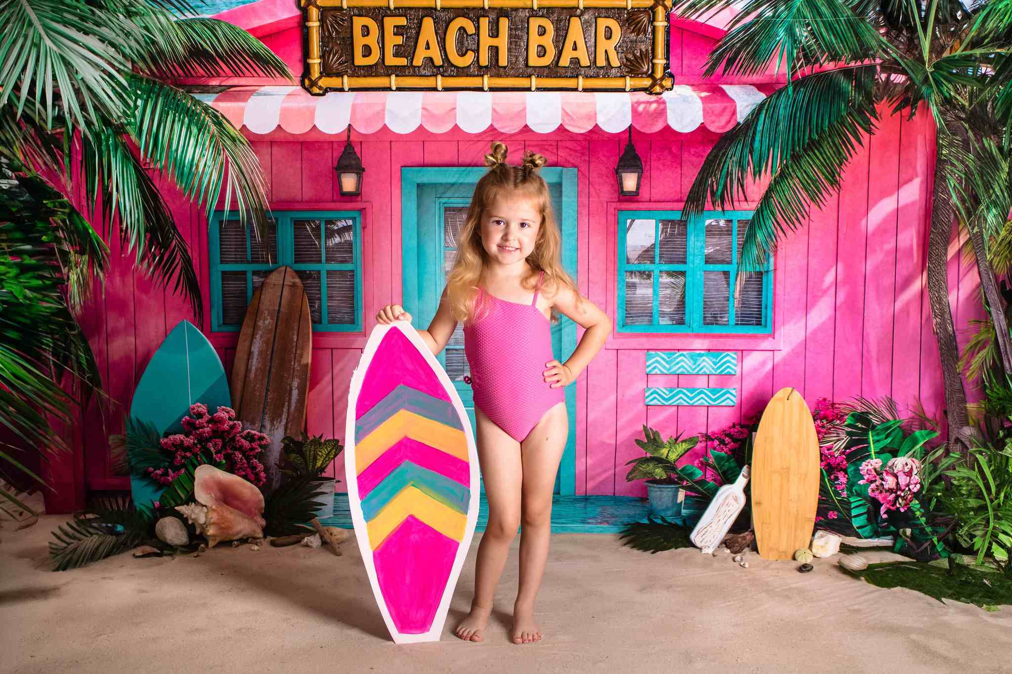 Kate Sommerrosa Hüttenmeer Hintergrund Entworfen von Chain Photography - Kate Backdrop.de