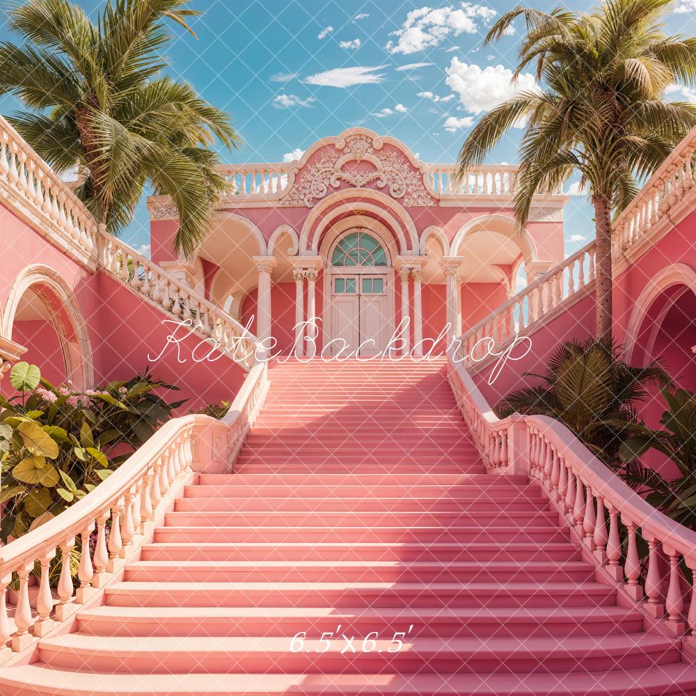 Kate Sommerrosa große Treppe Hintergrund Entworfen von Chain Photography - Kate Backdrop.de