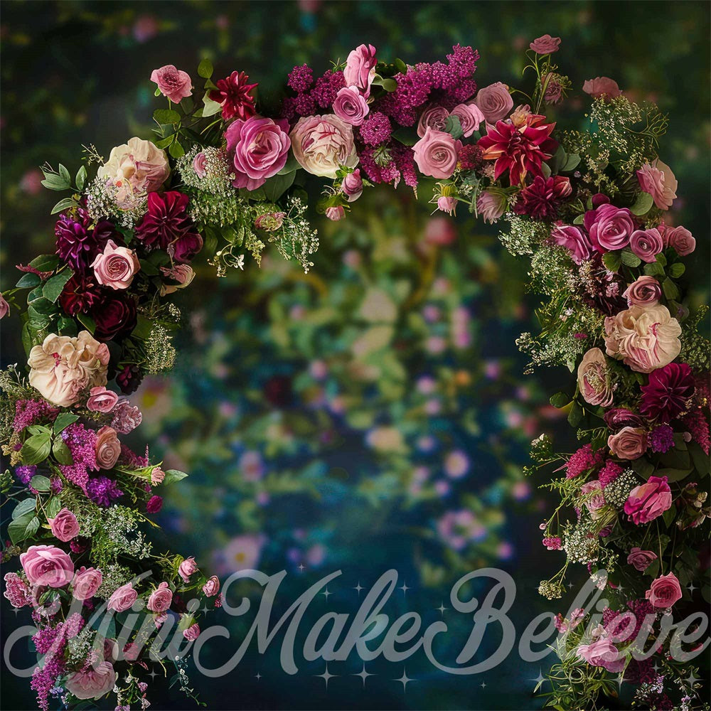 Kate Frühling Dunkel Fine Art Blumenbogen Hintergrund Entworfen von Mini MakeBelieve - Kate Backdrop.de