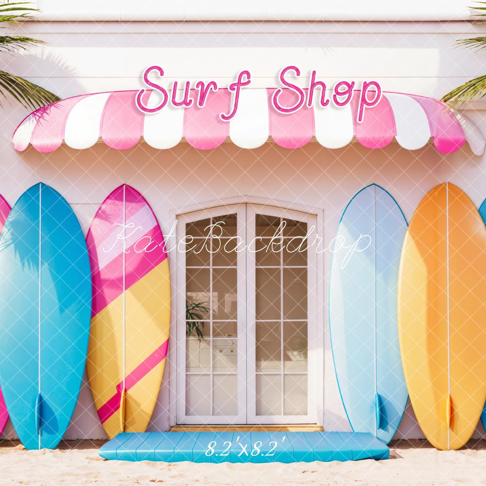 Kate Sommer Meer Bunt Surfshop Hintergrund Entworfen von Emetselch - Kate Backdrop.de