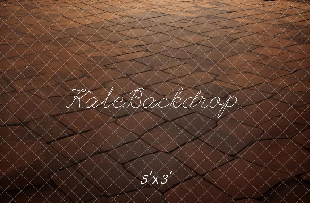 Kate Retro Dunkelbrauner Kariert Boden Hintergrund Entworfen von Kate Image - Kate Backdrop.de