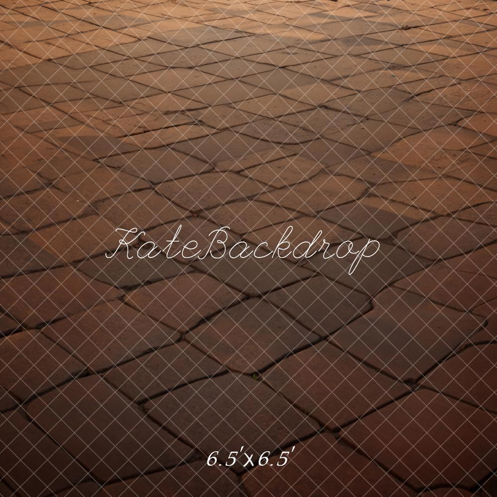 Kate Retro Dunkelbrauner Kariert Boden Hintergrund Entworfen von Kate Image - Kate Backdrop.de