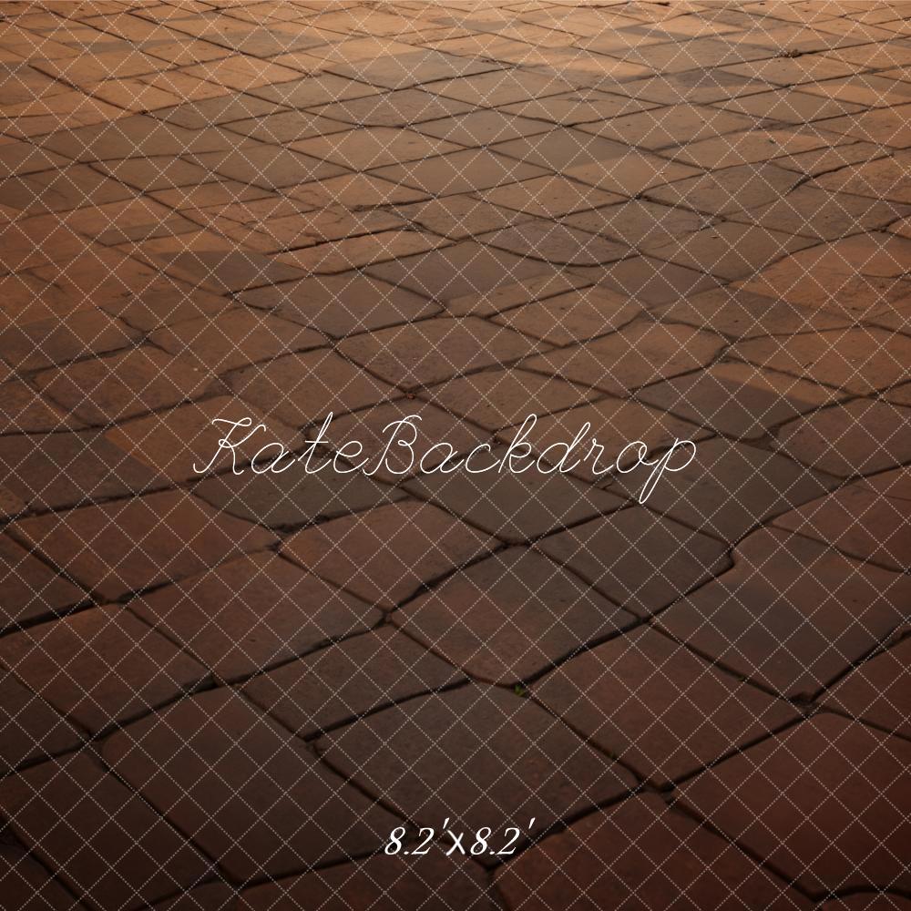 Kate Retro Dunkelbrauner Kariert Boden Hintergrund Entworfen von Kate Image - Kate Backdrop.de