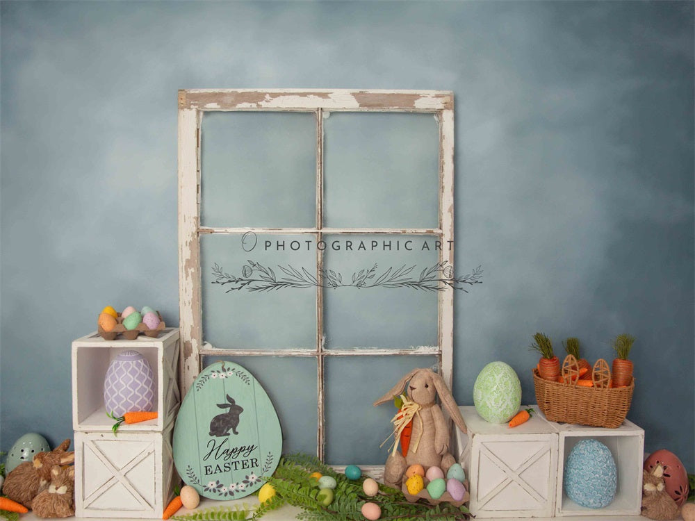 Kate Osterhase Dunkelblaue Wand Hintergrund Entworfen von Jenna Onyia - Kate Backdrop.de