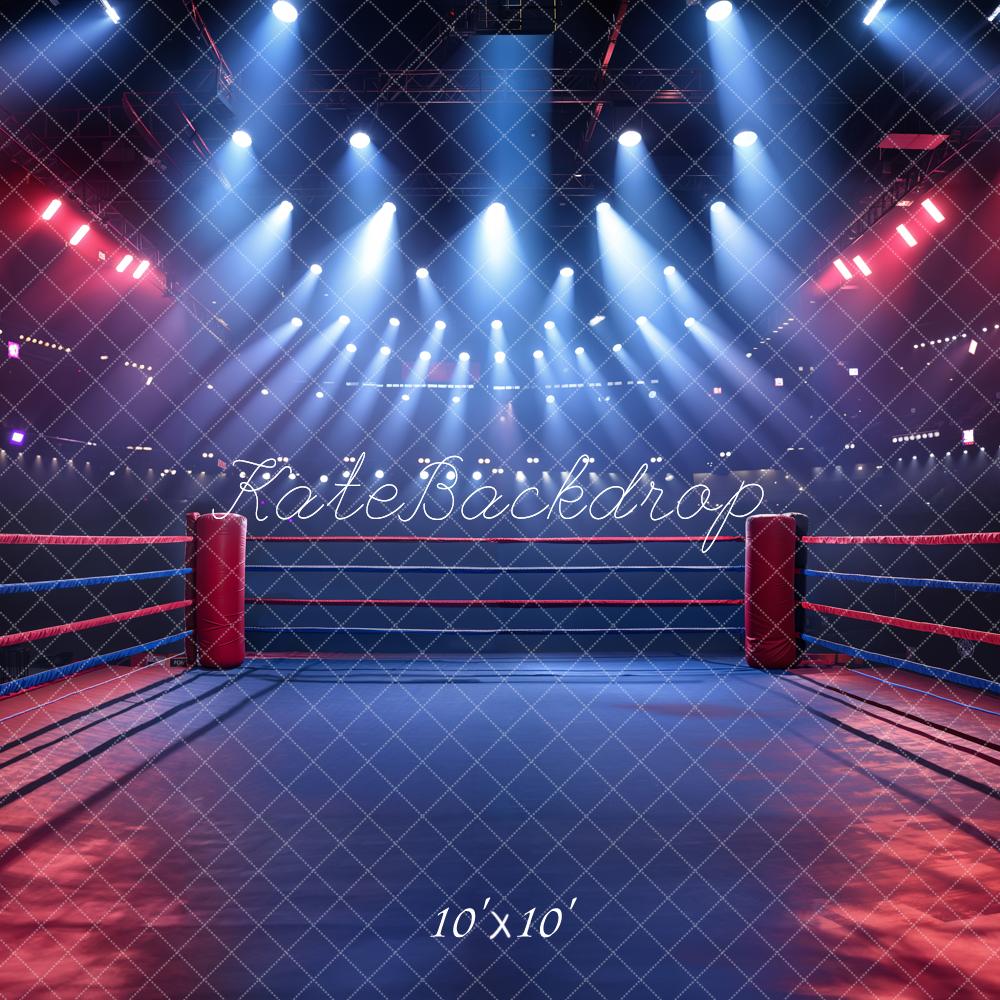 Kate Dunkler Sport Wrestling Arena Hintergrund Entworfen von Chain Photography - Kate Backdrop.de