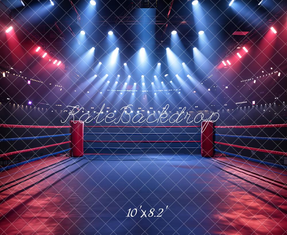 Kate Dunkler Sport Wrestling Arena Hintergrund Entworfen von Chain Photography - Kate Backdrop.de