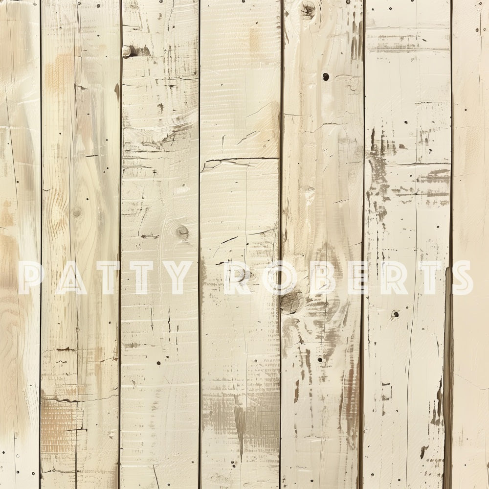 Kate Vintage Cremefarbener Holzboden Hintergrund Entworfen von Patty Robert - Kate Backdrop.de