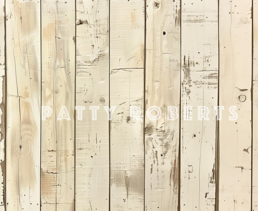 Kate Vintage Cremefarbener Holzboden Hintergrund Entworfen von Patty Robert - Kate Backdrop.de