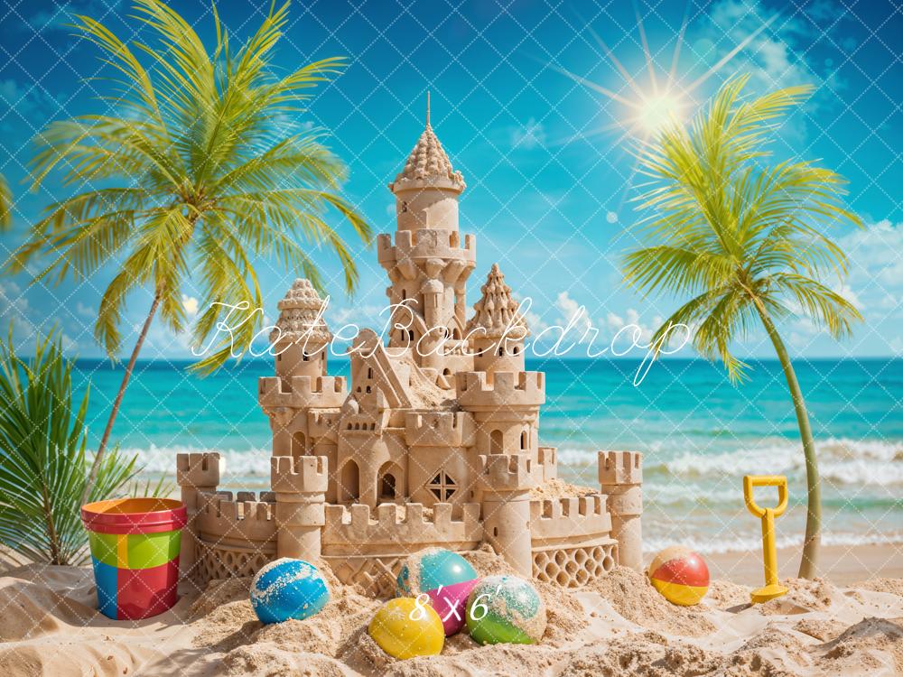 Kate Sommer Meer Ball Sandburg Hintergrund Entworfen von Chain Photography - Kate Backdrop.de