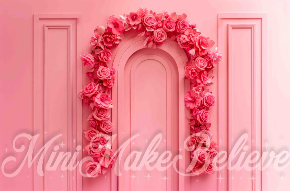 Kate Vintage Dunkelrosa Rosenbogen Hintergrund Entworfen von Mini MakeBelieve - Kate Backdrop.de