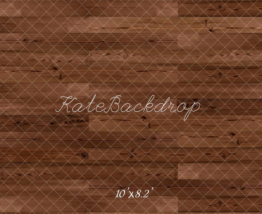 Kate Dunkelbrauner Gestreifter Holzboden Hintergrund entworfen von Kate Image - Kate Backdrop.de