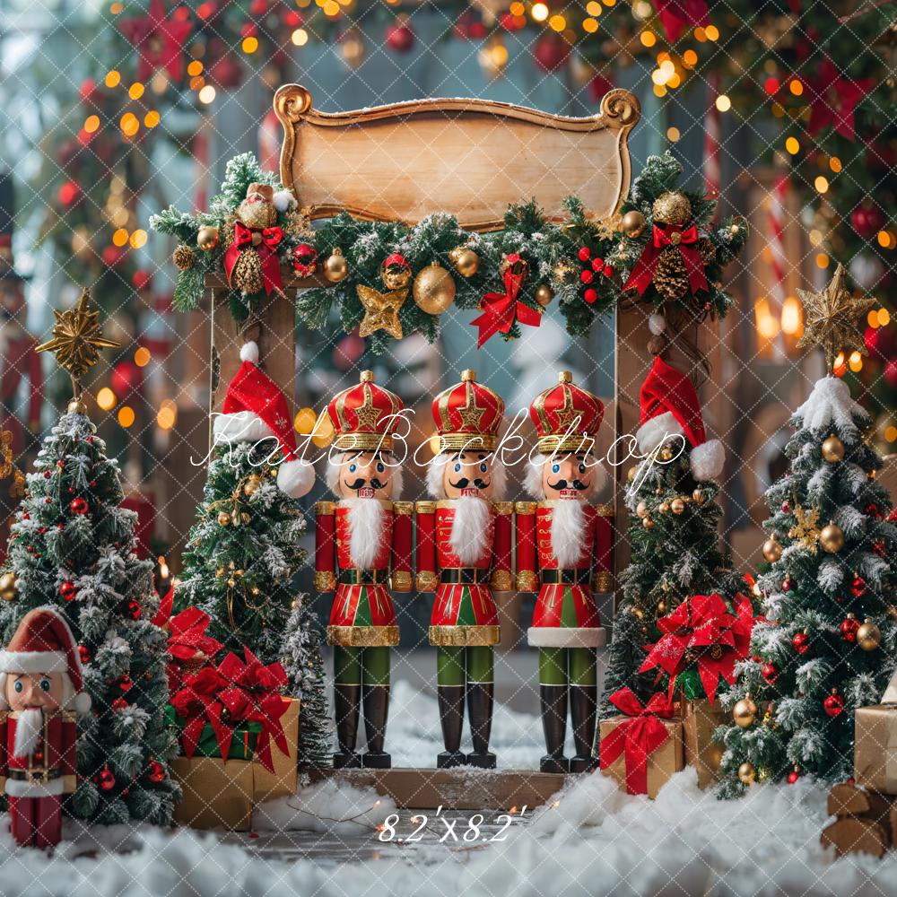 Kate Winter Weihnachten Nussknacker Laden Hintergrund entworfen von Emetselch - Kate Backdrop.de