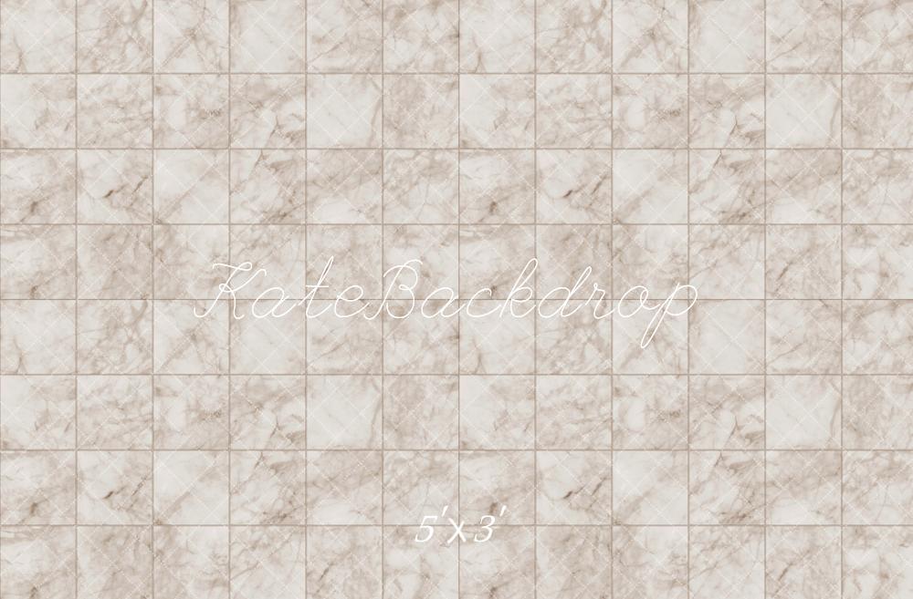 Kate Elfenbein Marmor Plaid Boden Hintergrund entworfen von Kate Image - Kate Backdrop.de