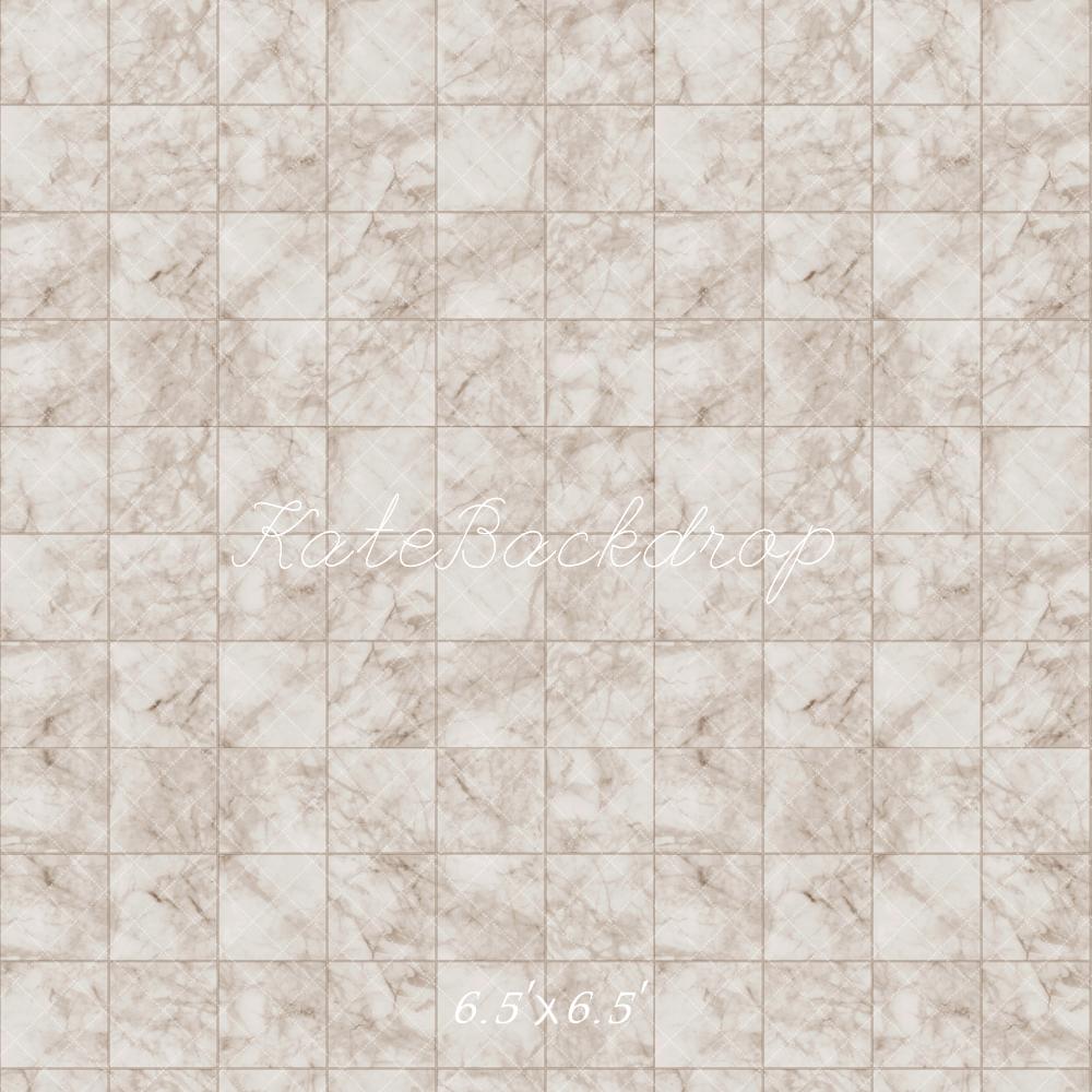 Kate Elfenbein Marmor Plaid Boden Hintergrund entworfen von Kate Image - Kate Backdrop.de