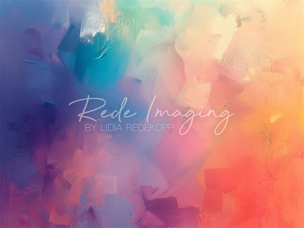 Kate Fine Art Bunter Pastell Malerei Hintergrund Entworfen von Lidia Redekopp - Kate Backdrop.de