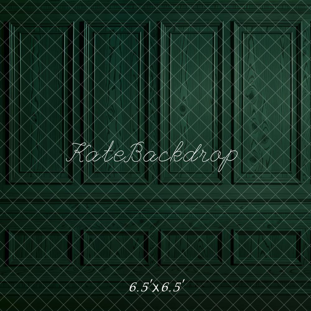 Kate Dunkelgrüner Retro Wand hintergrund entworfen von Emetselch - Kate Backdrop.de
