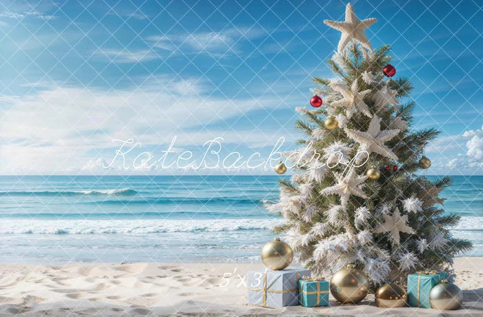 Kate Weihnachten Meer Strand Hintergrund entworfen von Emetselch - Kate Backdrop.de