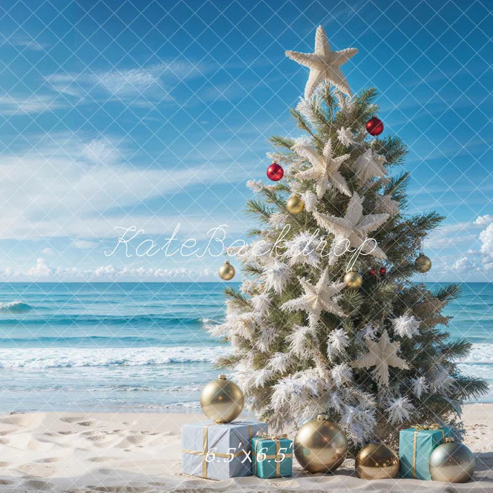 Kate Weihnachten Meer Strand Hintergrund entworfen von Emetselch - Kate Backdrop.de