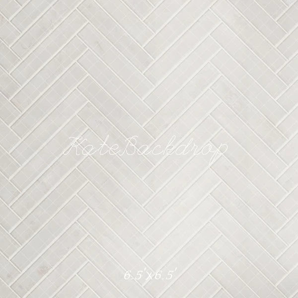 Kate Weißer Fischgrät-Holzboden Hintergrund entworfen von Kate Image - Kate Backdrop.de