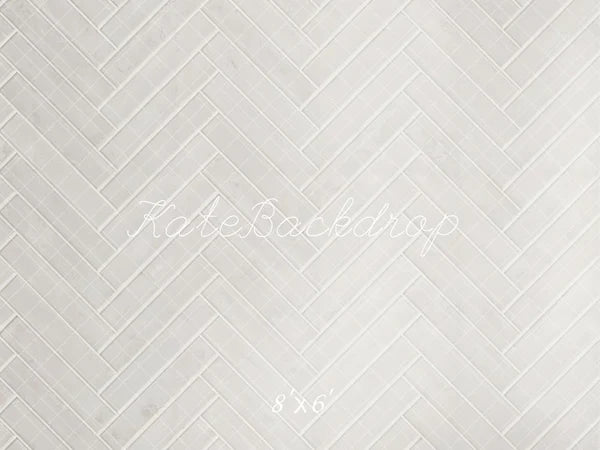 Kate Weißer Fischgrät-Holzboden Hintergrund entworfen von Kate Image - Kate Backdrop.de