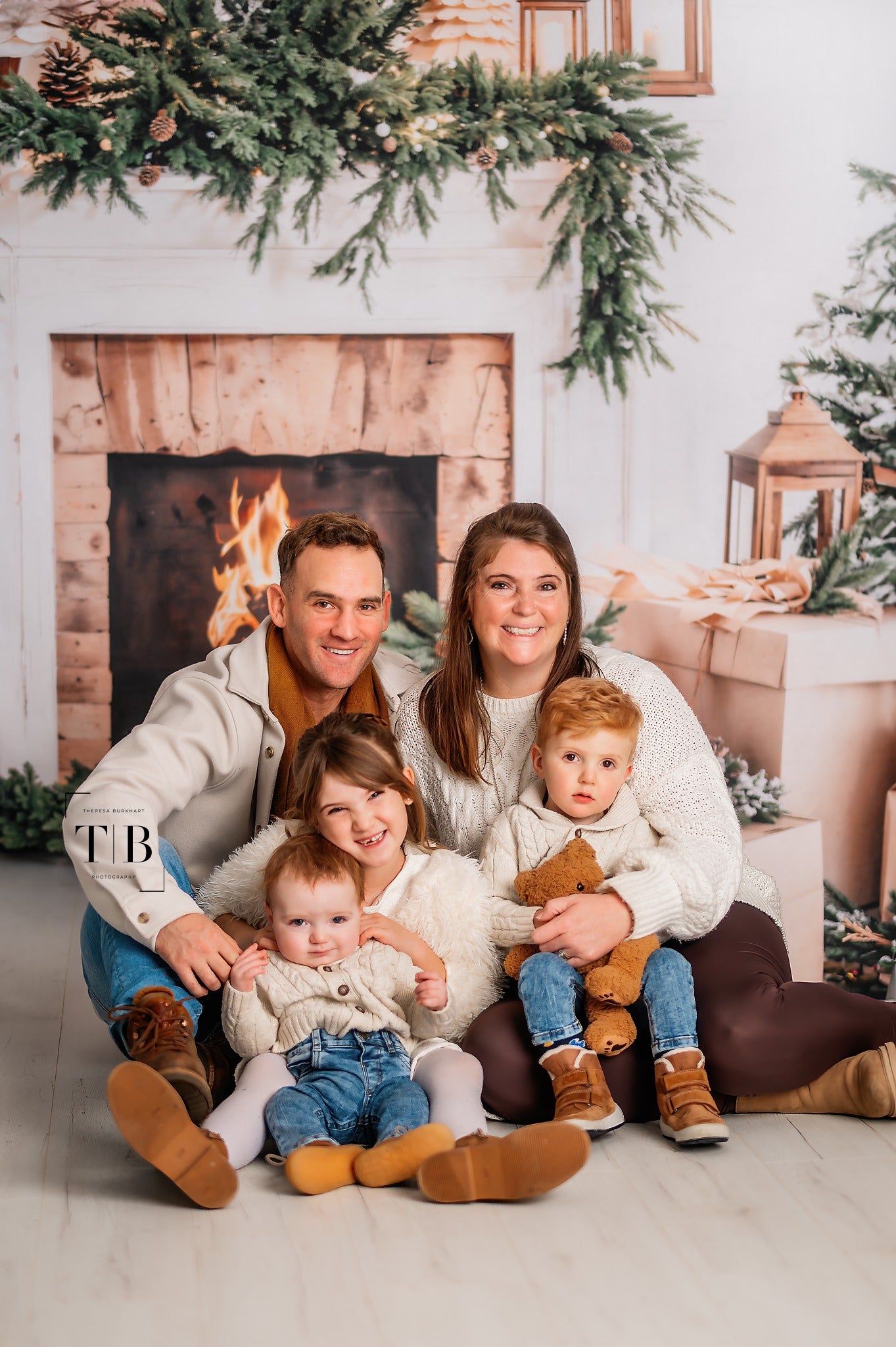 ⚡Blitzangebote #3-Kate Weihnachten baum Weißer Kamin Geschenkbox Hintergrund - Kate Backdrop.de