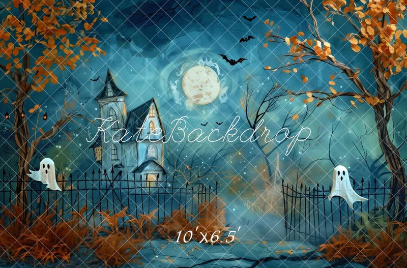 Kate Halloween Spukhaus Hintergrund von Patty Roberts - Kate Backdrop.de