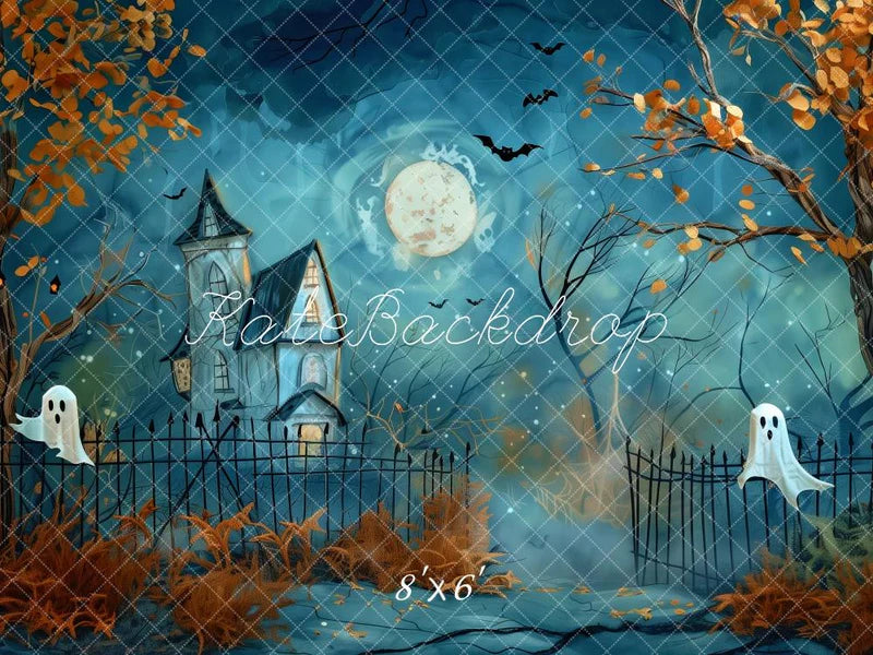 Kate Halloween Spukhaus Hintergrund von Patty Roberts - Kate Backdrop.de