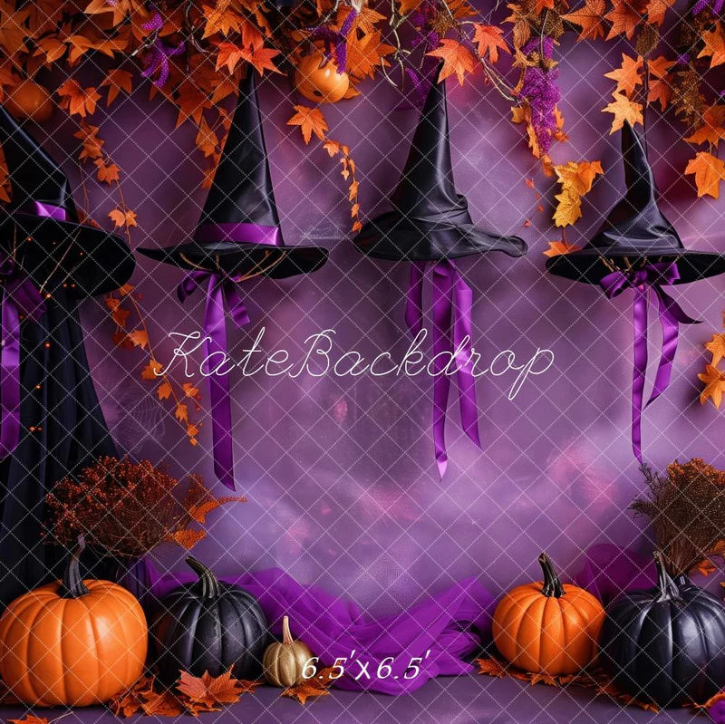 50%OFF-Kate Halloween Hexenhut Lila Wand Hintergrund - Kate Backdrop.de