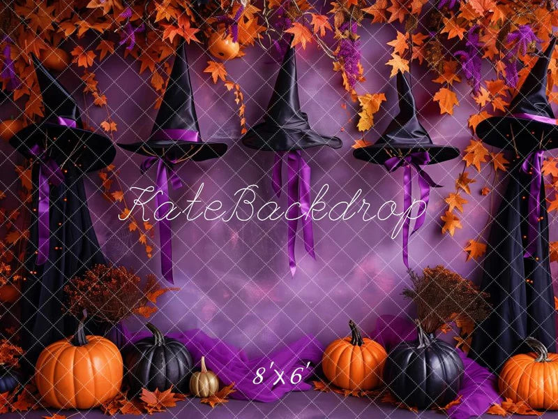 50%OFF-Kate Halloween Hexenhut Lila Wand Hintergrund - Kate Backdrop.de