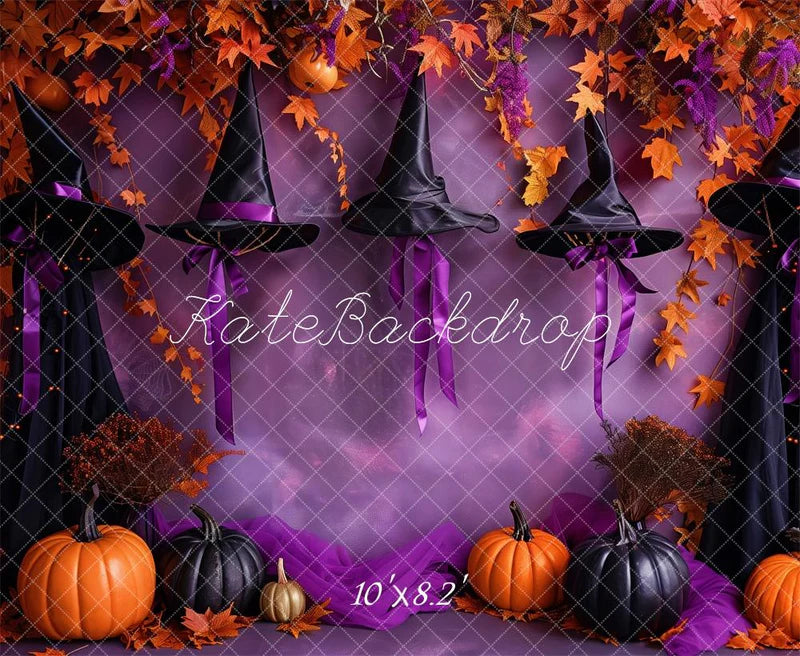 50%OFF-Kate Halloween Hexenhut Lila Wand Hintergrund - Kate Backdrop.de
