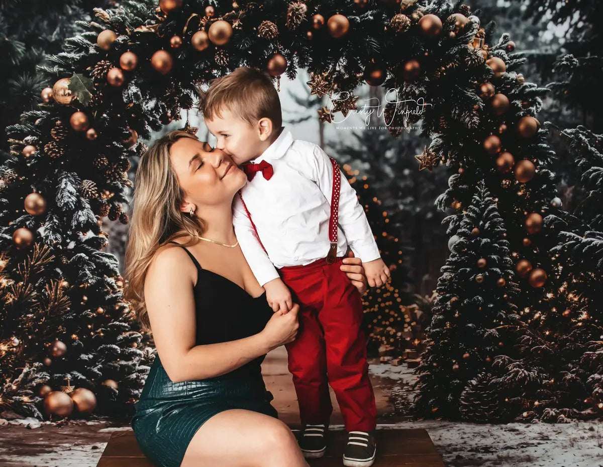 Kate Weihnachtsbaum Torbogen Wald Hintergrund - Kate Backdrop.de