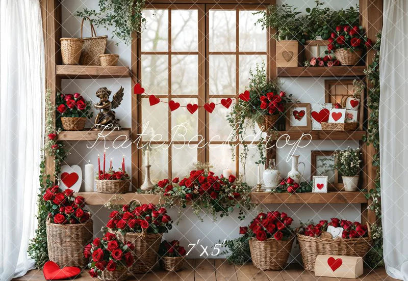 🔥50%OFF-Kate Valentinstag Rosen Regale Hintergrund - Kate Backdrop.de