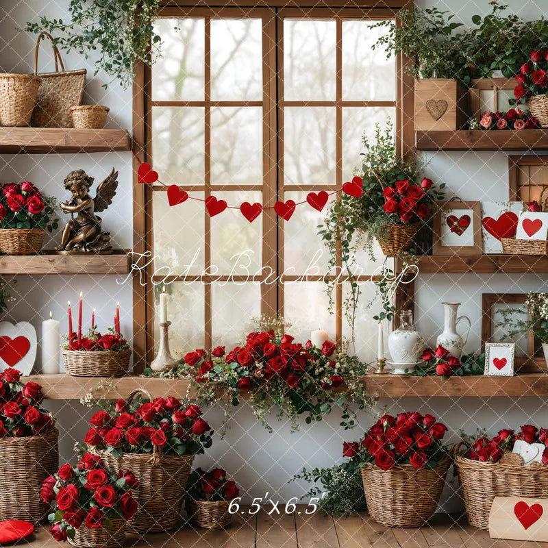 🔥50%OFF-Kate Valentinstag Rosen Regale Hintergrund - Kate Backdrop.de