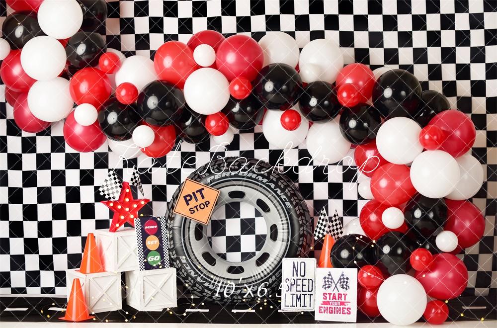 Kate Cake Smash Geburtstag Fast One Rennen Hintergrund von Mandy Ringe Fotografie - Kate Backdrop.de