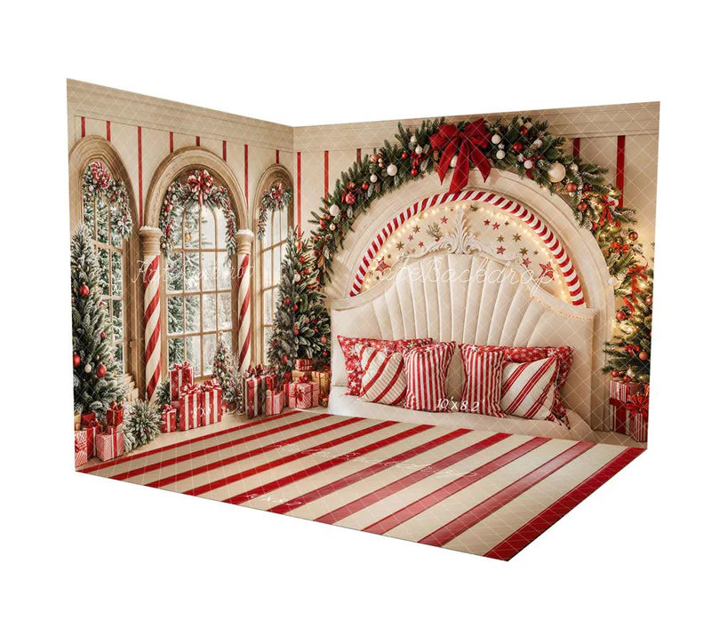 Kate Weihnachten - Geschenk Fenster Kopfteil Candy Style Zimmer Set - Kate Backdrop.de