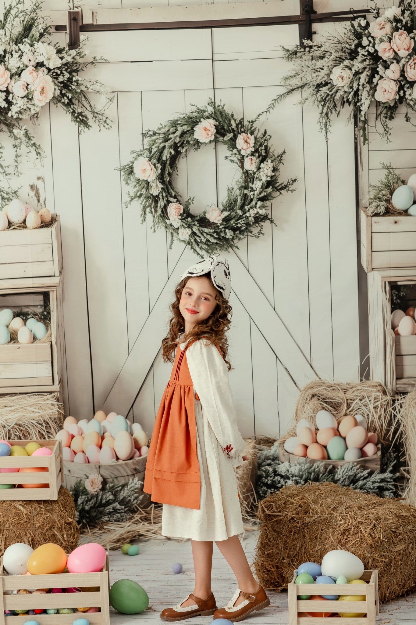 Kate Ostern Blumenei Bauernhof Hintergrund entworfen von Emetselch - Kate Backdrop.de