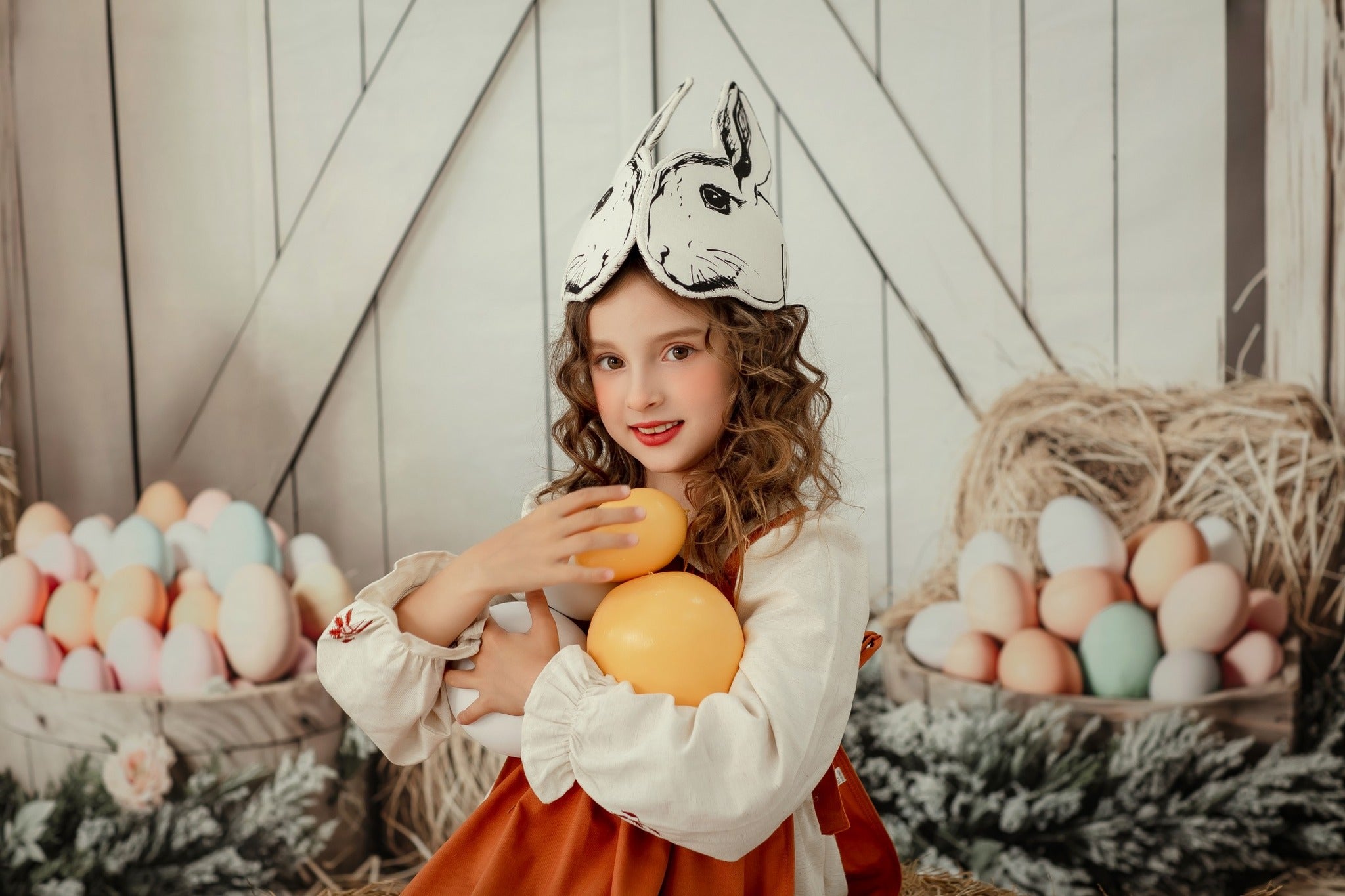 Kate Ostern Blumenei Bauernhof Hintergrund entworfen von Emetselch - Kate Backdrop.de