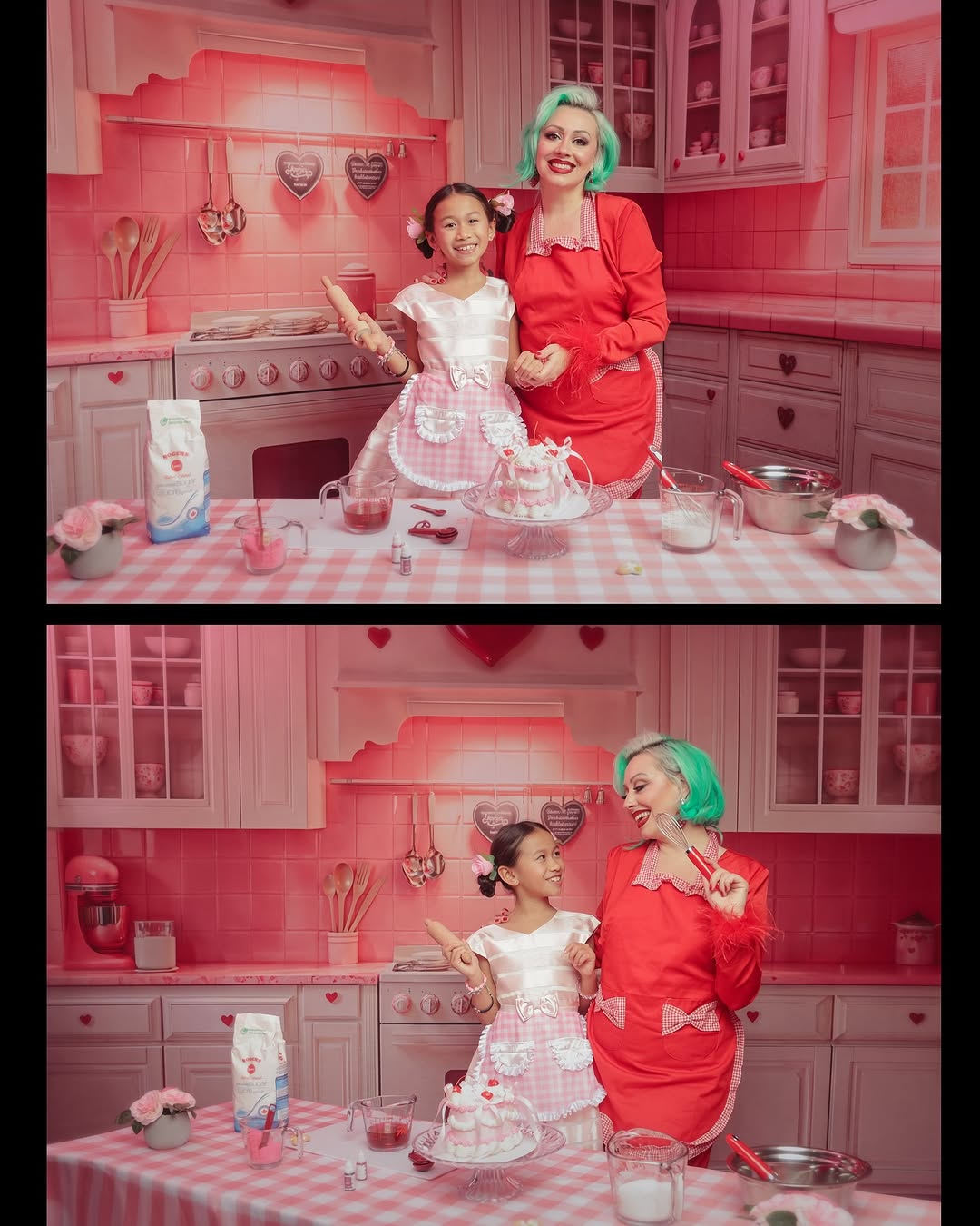 🔥50%OFF-Kate Valentinstag Rosa Herz Küchenschränke Hintergrund+Rosa Fliesenboden Hintergrund - Kate Backdrop.de