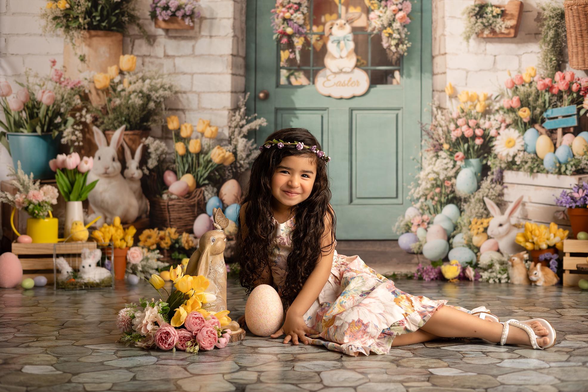 🔥50%OFF-Kate Ostern Hase Blumen Tür Hintergrund - Kate Backdrop.de