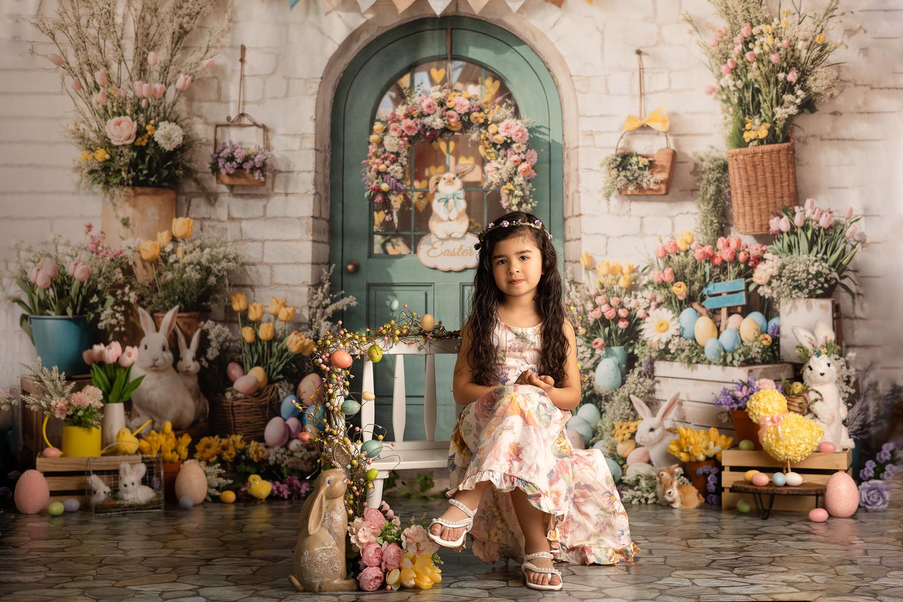 🔥50%OFF-Kate Ostern Hase Blumen Tür Hintergrund - Kate Backdrop.de