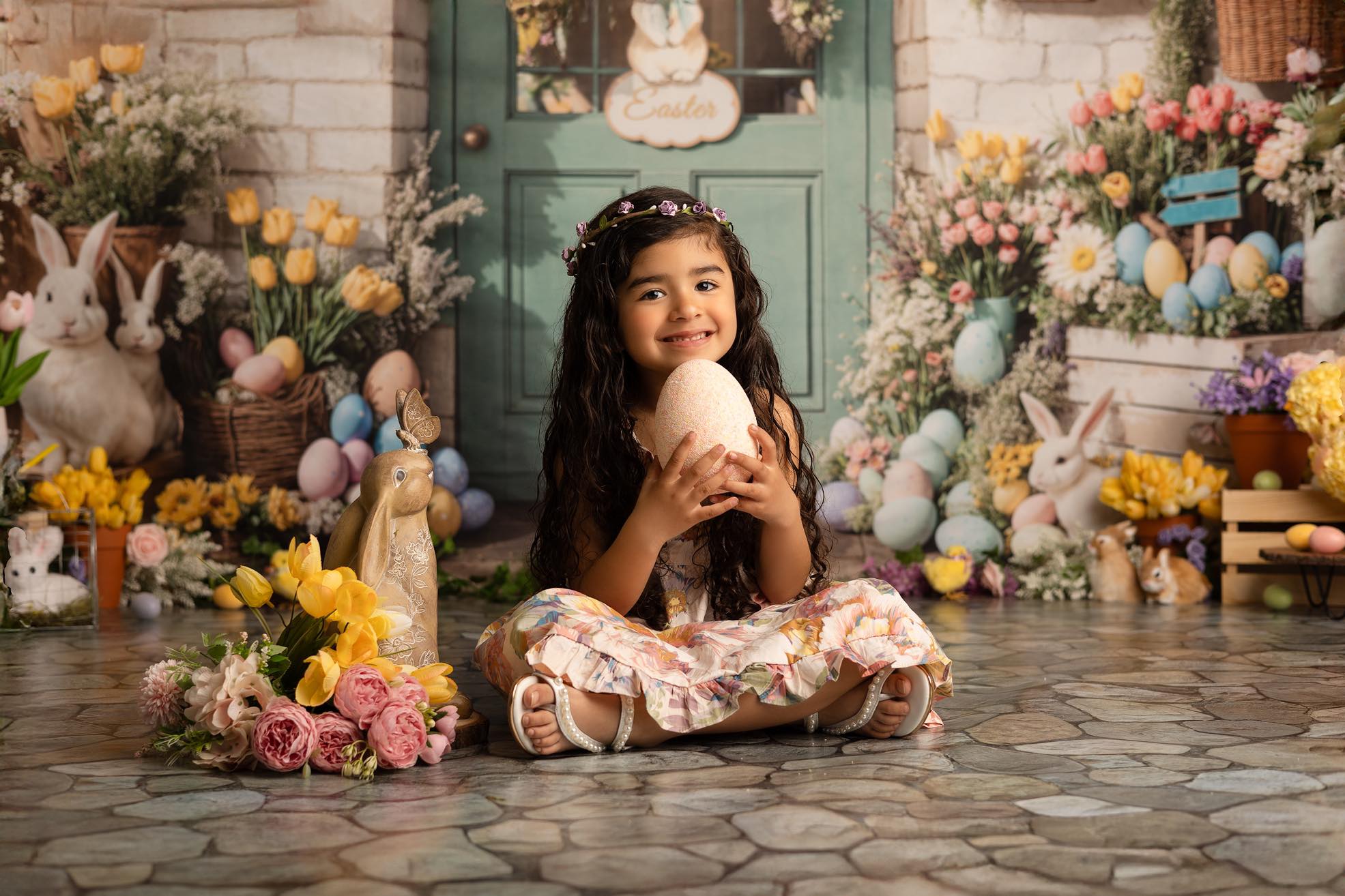 🔥50%OFF-Kate Ostern Hase Blumen Tür Hintergrund - Kate Backdrop.de