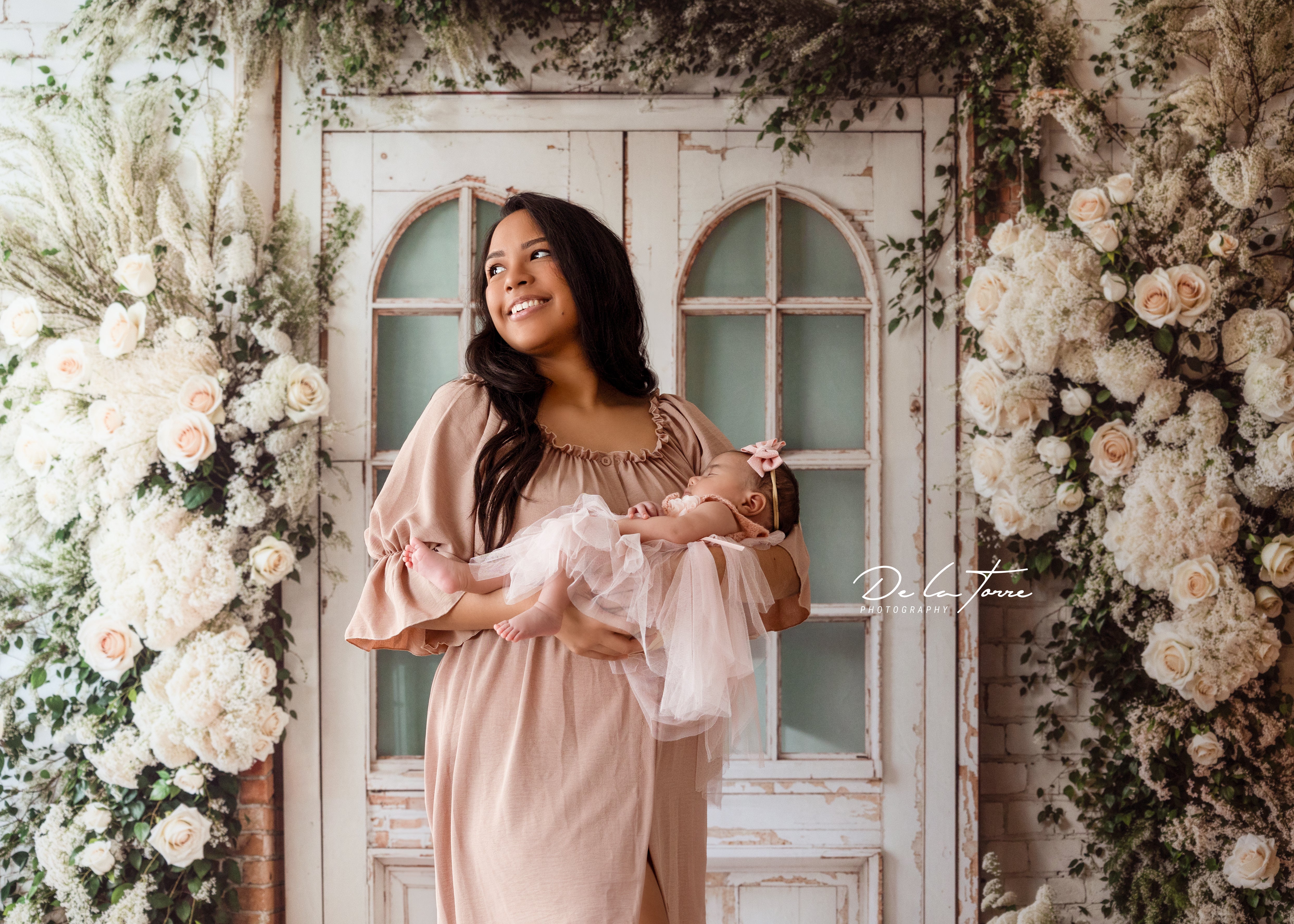 ⚡Blitzangebote #2-Kate Frühling Hochzeit Floral Tür Fleece Hintergrund - Kate Backdrop.de