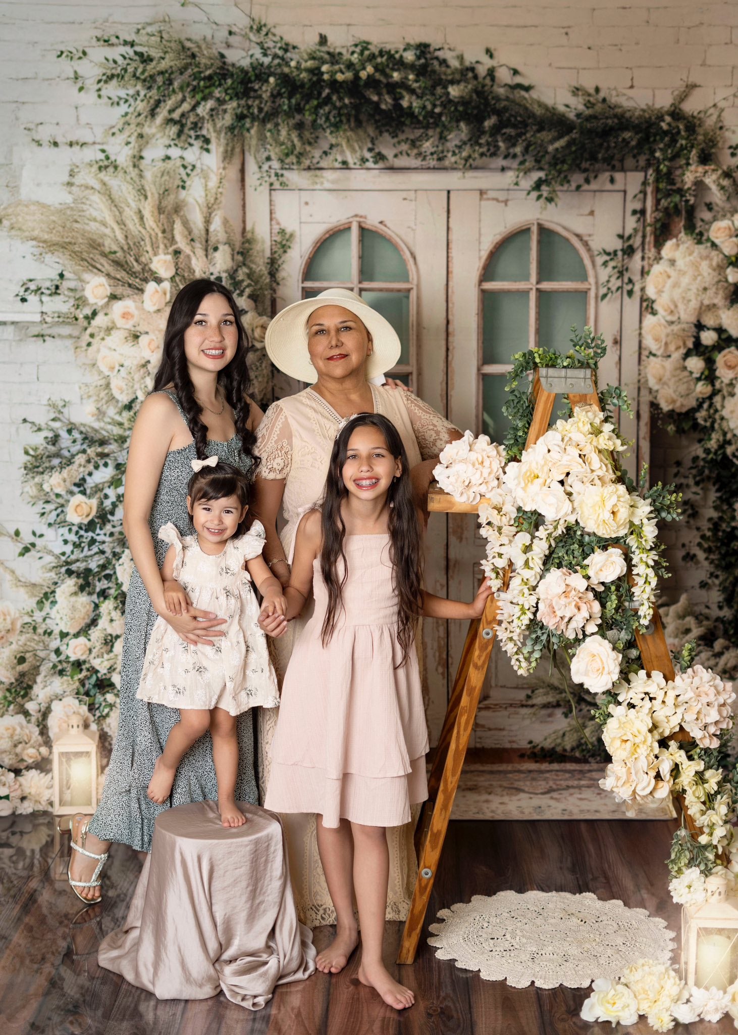 Kate Frühling Hochzeit Floral Tür Hintergrund entworfen von Emetselch - Kate Backdrop.de