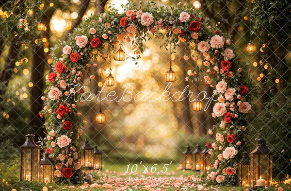 🔥50%OFF-Kate Valentinstag Blume Bogen Laterne Hintergrund - Kate Backdrop.de