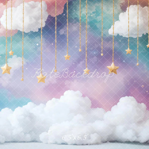 ⚡Blitzangebote #2-Kate Kuchen Zerschmettert Verträumte Wolken Sternenhimmel Hintergrund - Kate Backdrop.de
