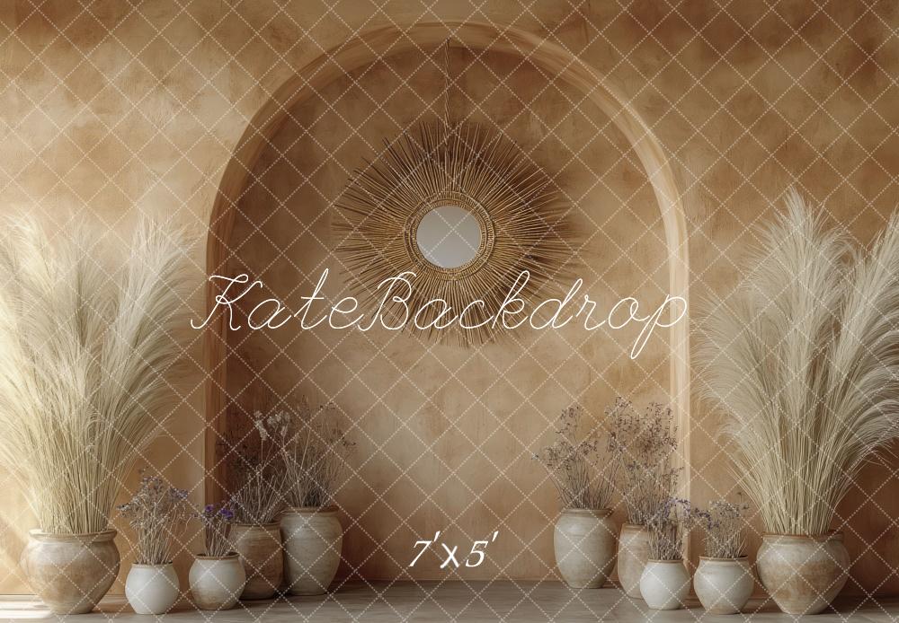 ⚡Blitzangebote #2-Kate Boho-Bogen Getrocknete Pampaswand hintergrund - Kate Backdrop.de