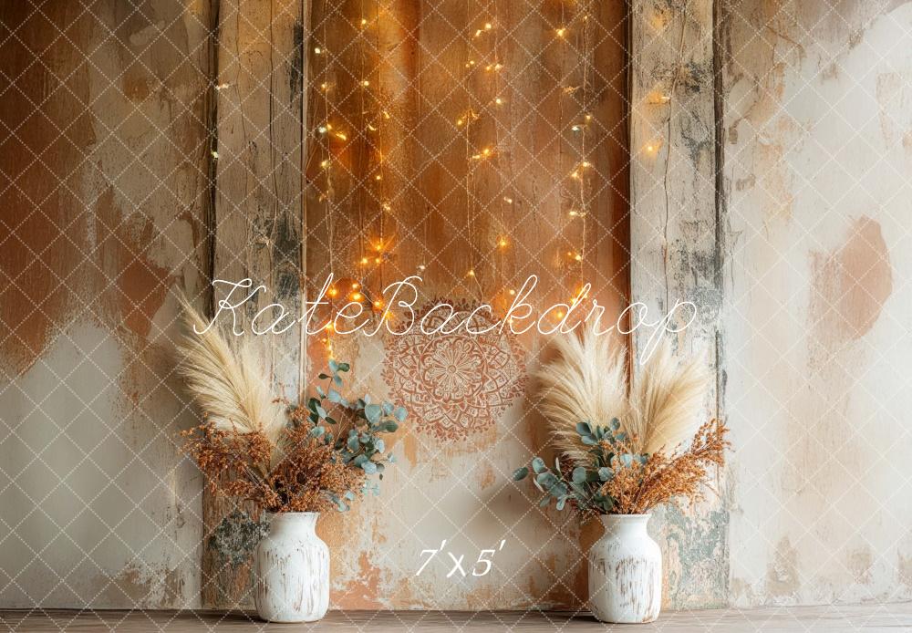 ⚡Blitzangebote #2-Kate Boho Rustikale Blumenmuster Wand hintergrund - Kate Backdrop.de