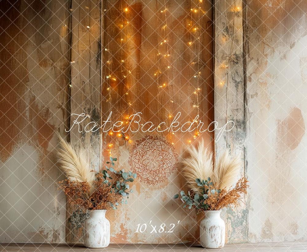 ⚡Blitzangebote #2-Kate Boho Rustikale Blumenmuster Wand hintergrund - Kate Backdrop.de