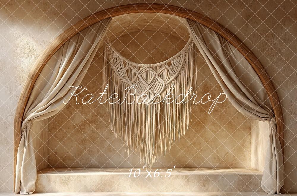 Kate Boho Bogen Makramee hintergrund Entworfen von Mini MakeBelieve - Kate Backdrop.de