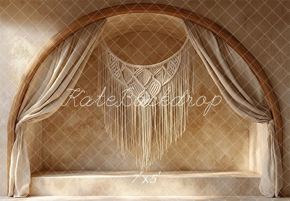 Kate Boho Bogen Makramee hintergrund Entworfen von Mini MakeBelieve - Kate Backdrop.de